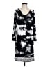 Style&Co Print Black Casual Dress Size L - photo 1