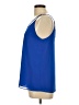 Naked Zebra 100% Polyester Blue Sleeveless Blouse Size L - photo 5