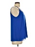 Naked Zebra 100% Polyester Blue Sleeveless Blouse Size L - photo 4