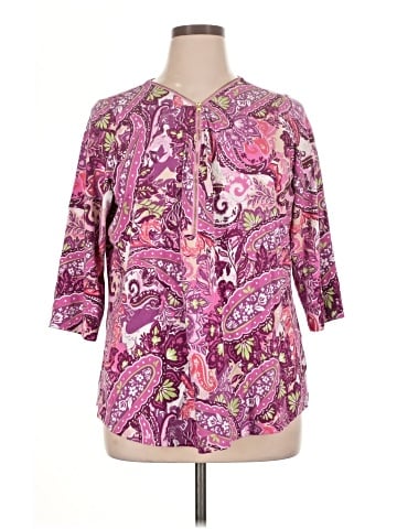 Belle By Kim Gravel 3/4 Sleeve Blouse (view 1)