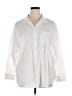Old Navy 100% Cotton Ivory 3/4 Sleeve Button-Down Shirt Size XL - photo 1