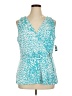 Thalia Sodi Teal Sleeveless Blouse Size XL - photo 1