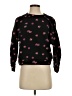Rebecca Taylor 100% Cotton Floral Black Pullover Sweater Size S - photo 1