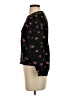 Rebecca Taylor 100% Cotton Floral Black Pullover Sweater Size S - photo 5