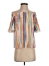 Do & Be 100% Polyester Stripes Orange Short Sleeve Blouse Size S - photo 1