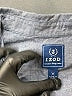 IZOD Chevron-herringbone Gray 3/4 Sleeve Button-Down Shirt Size M - photo 7