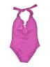 Bleu Solid Pink One Piece Swimsuit Size 10 - photo 2