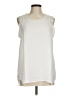 CAbi 100% Polyester Ivory Sleeveless Blouse Size M - photo 1