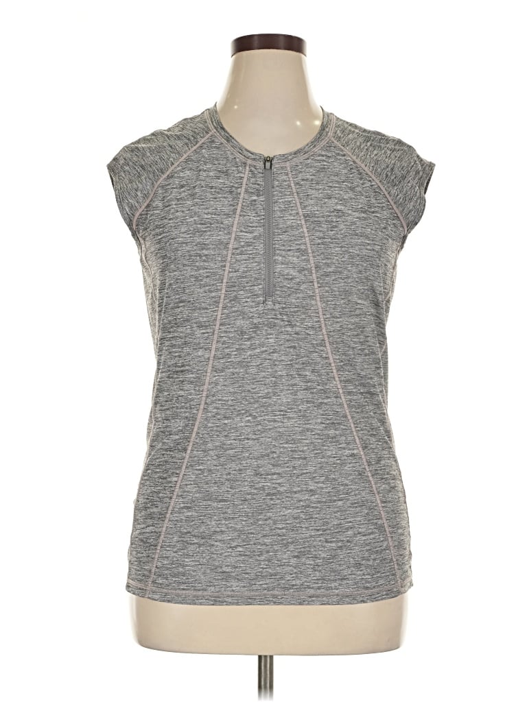 Pre-owned Athleta Sleeveless T-shirt In Gray