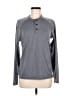 Lululemon Athletica Gray Long Sleeve Henley Size 8 - photo 1
