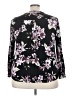 Beacon Apparel Floral Black Long Sleeve Blouse Size 3X - photo 2