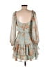 Hello Molly 100% Polyester Floral Blue Cocktail Dress Size 6 - photo 2