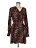 Altar'd State 100% Polyester Animal Print Brown Casual Dress Size M - photo 1