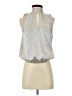 Express 100% Polyester Silver Sleeveless Blouse Size S - photo 1