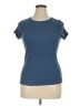 Maeve Blue Short Sleeve Top Size XL - photo 1