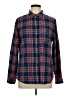St. John's Bay Plaid Blue Long Sleeve Button-Down Shirt Size L - photo 1
