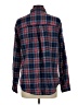 St. John's Bay Plaid Blue Long Sleeve Button-Down Shirt Size L - photo 2