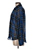 Mine Plaid Blue Long Sleeve Blouse Size L - photo 5