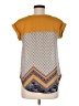 Rewind 100% Polyester Chevron-herringbone Yellow Short Sleeve T-Shirt Size M - photo 2