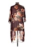 Lularoe 100% Polyester Burgundy Kimono Size M - photo 2