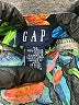 Gap 100% Cotton Tropical Blue Board Shorts Size 11 - 12 - photo 3