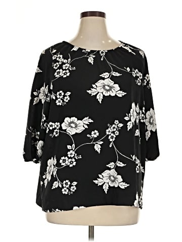 Croft & Barrow 3/4 Sleeve Blouse (view 1)