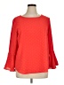 Counterparts 100% Polyester Red Long Sleeve Blouse Size XL - photo 1