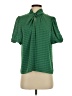 Greylin 100% Polyester Green Short Sleeve Blouse Size S - photo 1