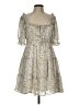 Blu Pepper 100% Polyester Paisley Gray Cocktail Dress Size L - photo 1