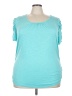 Style&Co Teal Short Sleeve T-Shirt Size 3X - photo 1