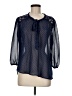 Live 4 Truth 100% Polyester Blue 3/4 Sleeve Blouse Size M - photo 1