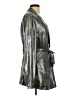 Maeve by Anthropologie 100% Polyester Metallic Silver Jacket Size 12 - photo 4