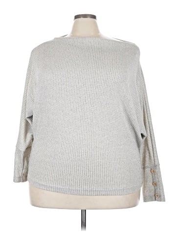 White Birch Pullover Sweater (view 1)