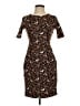 Lands' End Animal Print Brown Cocktail Dress Size 0 - photo 1