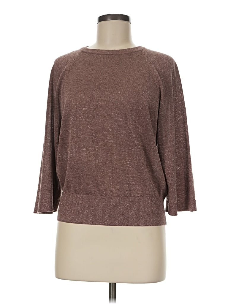 Pre-owned H&m Pullover Sweater In Brown