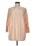 Garnet Hill 100% Linen Orange Pullover Sweater Size M - photo 1