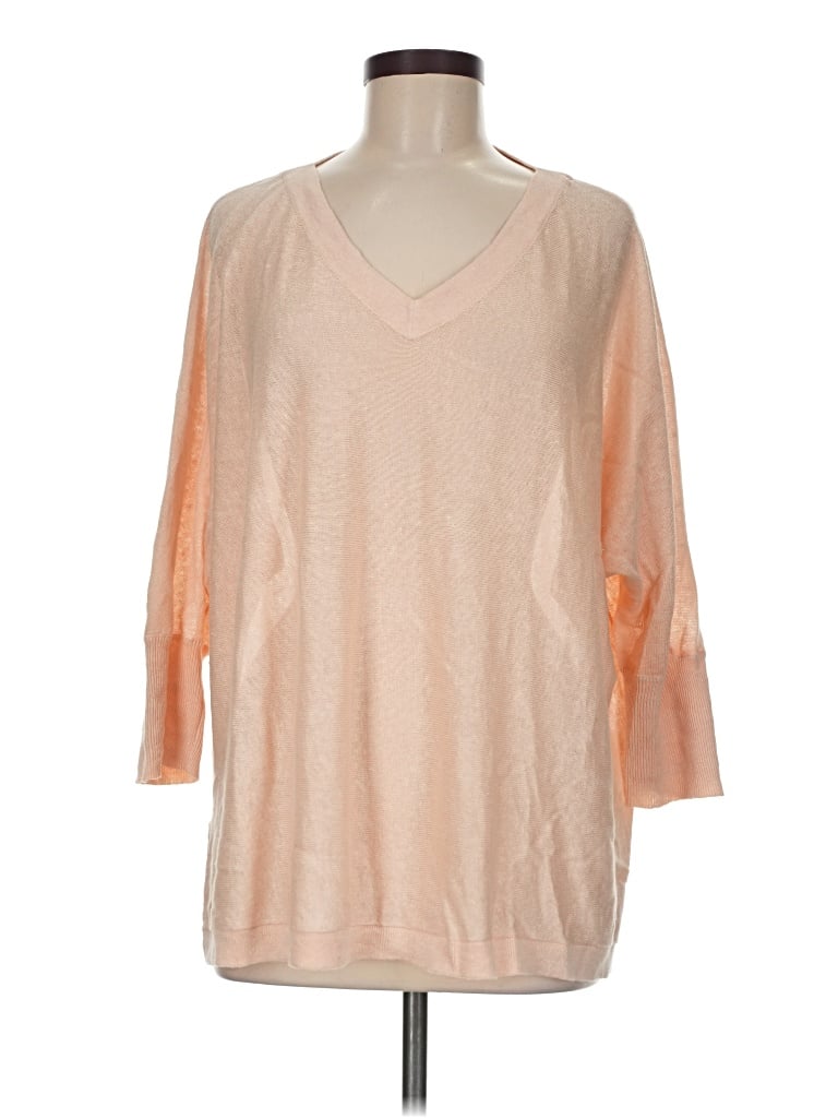 Pre-owned Garnet Hill Pullover Sweater In Orange