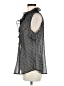 CAbi 100% Polyester Polka Dots Black Sleeveless Blouse Size M - photo 5