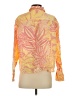 Talbots 100% Linen Tropical Yellow Long Sleeve Blouse Size S - photo 2