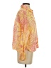 Talbots 100% Linen Tropical Yellow Long Sleeve Blouse Size S - photo 4