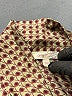 Mystree 100% Polyester Houndstooth Brown Long Sleeve Blouse Size L - photo 7