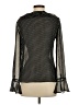 Chaps 100% Polyester Black Long Sleeve Blouse Size 4 - photo 2