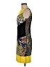 Joseph Ribkoff Graphic Yellow Cocktail Dress Size 6 - photo 5