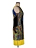 Joseph Ribkoff Graphic Yellow Cocktail Dress Size 6 - photo 4