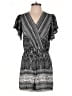 Cato 100% Rayon Paisley Black Romper Size M - photo 1