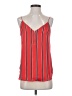 Express 100% Polyester Stripes Red Sleeveless Top Size S - photo 1