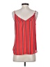 Express 100% Polyester Stripes Red Sleeveless Top Size S - photo 2