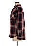 Casa Cabana Plaid Burgundy Long Sleeve Blouse Size M - photo 5