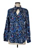 C. Wonder 100% Polyester Paisley Blue Long Sleeve Blouse Size 8 - photo 1