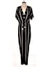 Beachgold 100% Rayon Stripes Black Jumpsuit Size S - photo 1